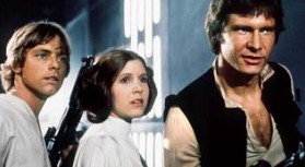 Luke Skywaker, Princesa Leia e Han Solo Star Wars: Episódio IV - Uma Nova Esperança