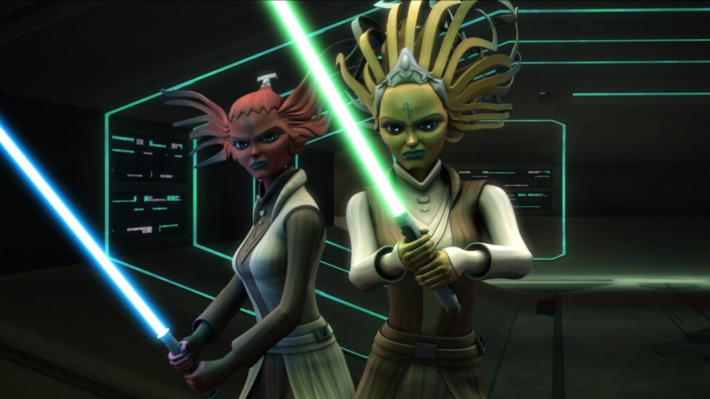MIKKIANO Mestras Jedi Tiplee e Tiplar - Star Wars: The Clone Wars