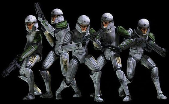 Star Wars: The Clone Wars - Cadetes Dominó. república galáctica