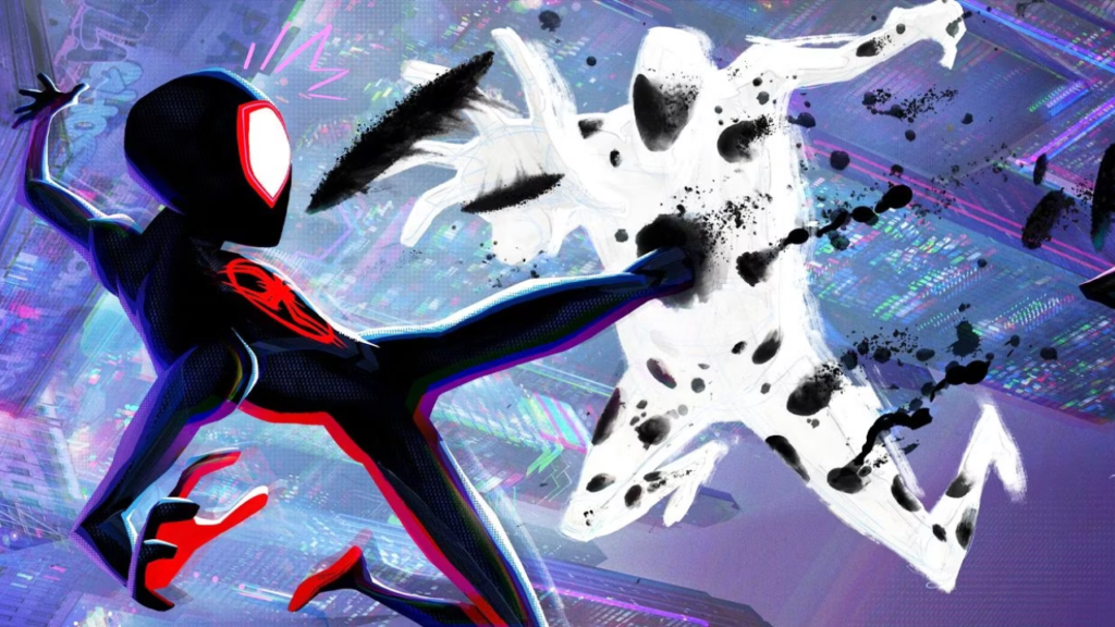 Miles versus Mancha em Homem-Aranha: Através do Aranhaverso Spiderman Across The Spiderverse