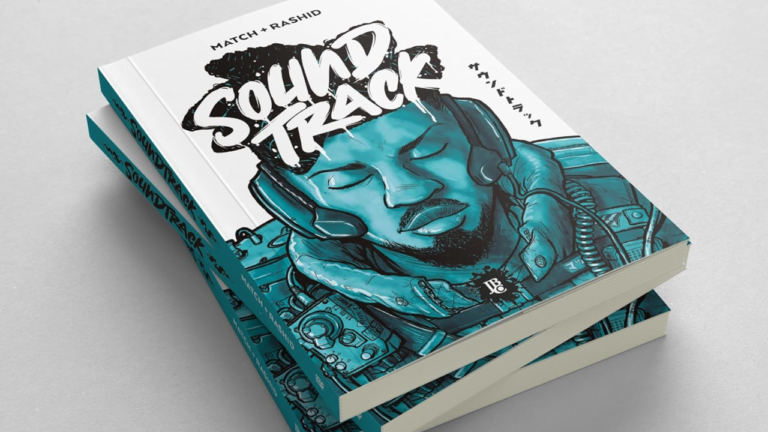 Rashid pré-venda de Soundtrack, sua primeira HQ quadrinho gibi capa