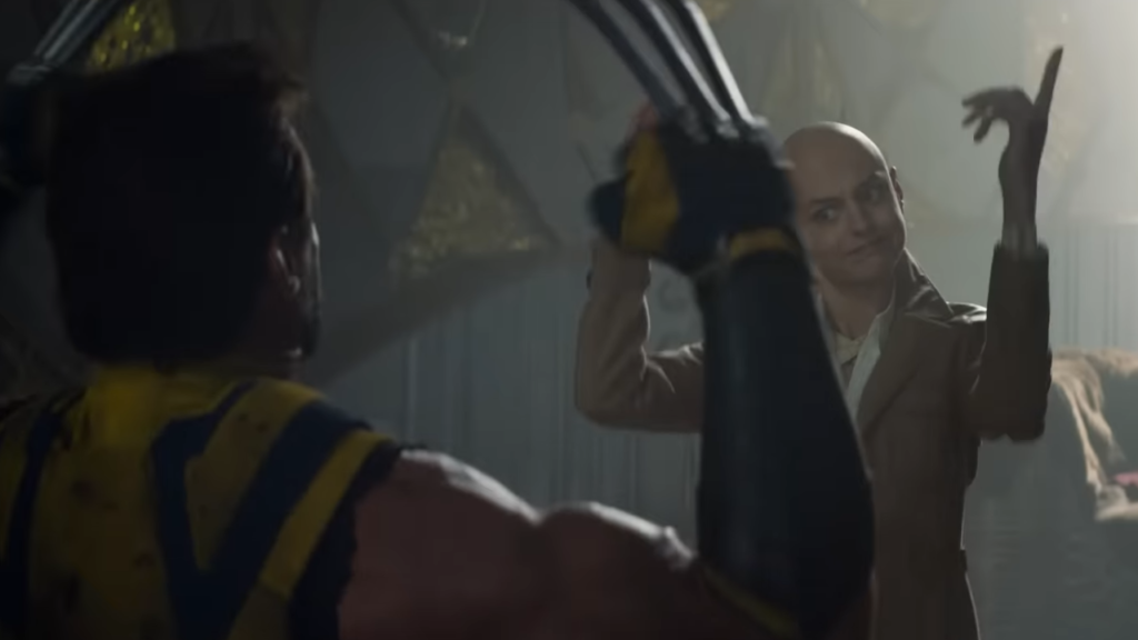 Cena do trailer de Deadpool & Wolverine onde o Logan é manipulado pela vilã Cassandra Nova