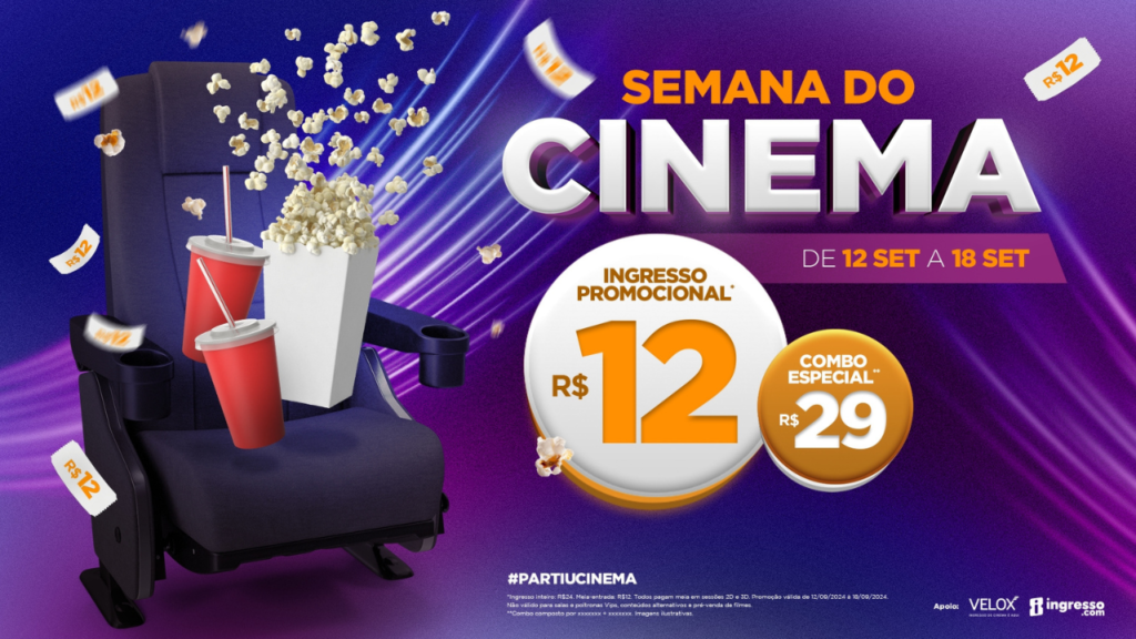 Semana do Cinema: ingressos a R$12 em todo o Brasil de 12 a 18 de setembro 2014