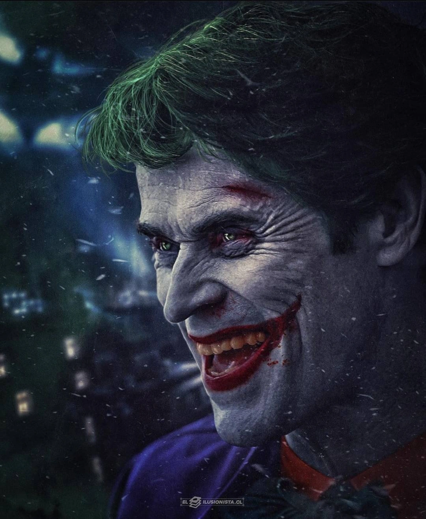 Willem Dafoe como Coringa Jokker dc comics arte fanart