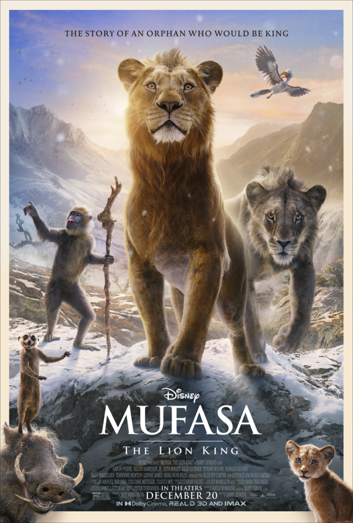 Novo pôster de Mufasa: O Rei Leão (Divulgação: Disney)