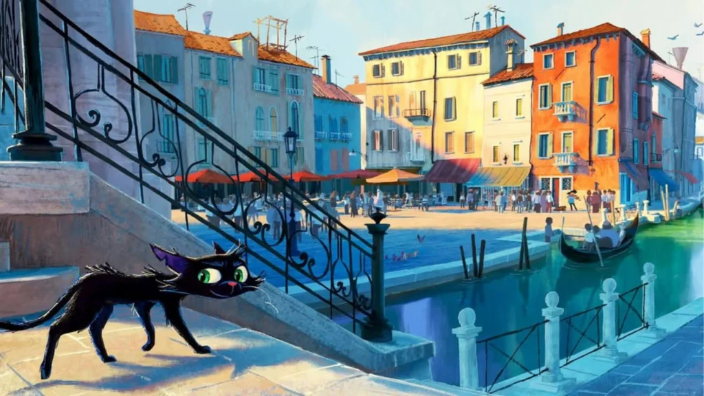 Arte conceitual de "Gatto", novo filme da Pixar